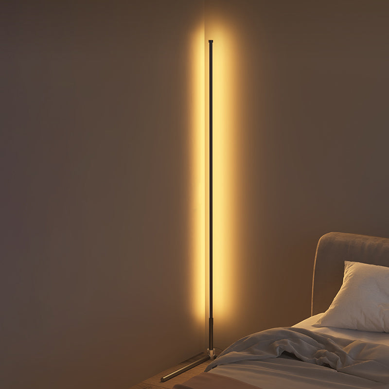 1-Light Floor Light Modern Style LED Floor Standing Light with Acrylic Shade for Bedroom