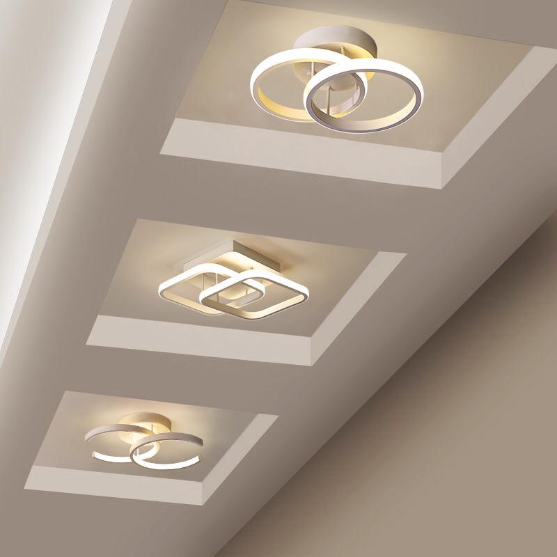 LED Flush Mounted Ceiling Lights Contemporary Lighting Fixture for Living Room