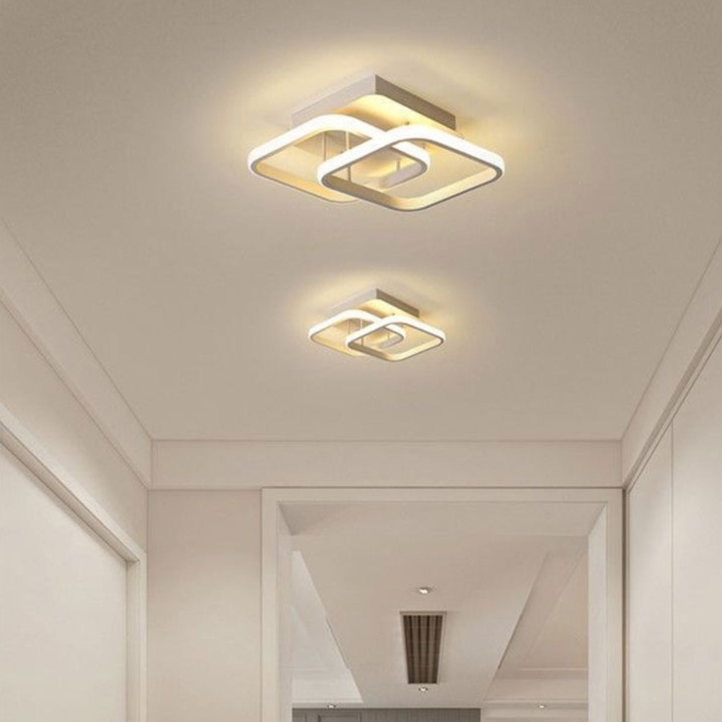 LED Flush Mounted Ceiling Lights Contemporary Lighting Fixture for Living Room