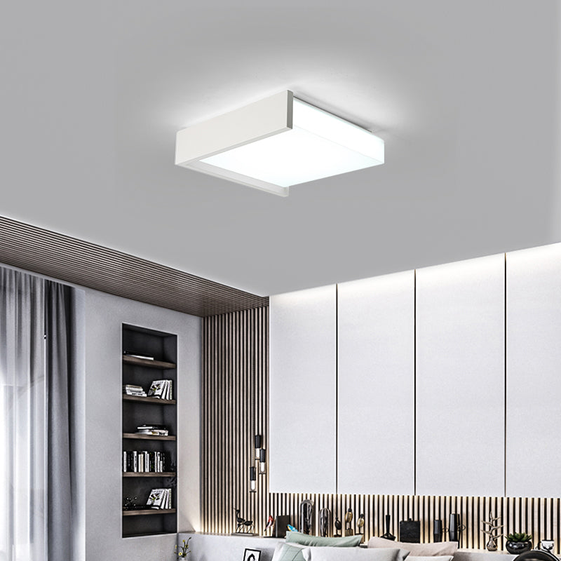 Square Modern Flush Mounted Ceiling Lights LED Flush Mount Lighting for Living Room