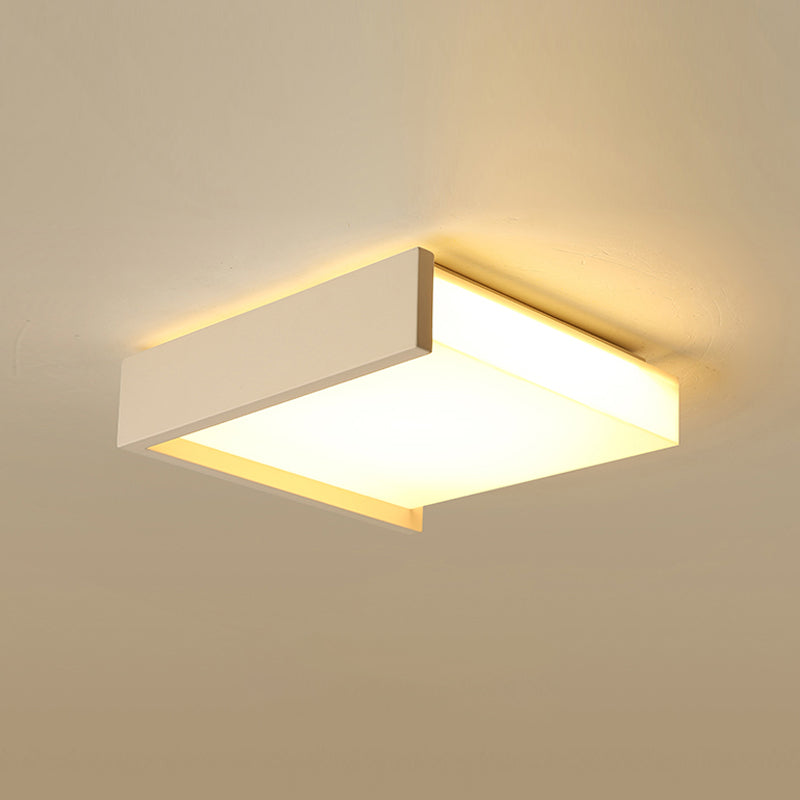 Square Modern Flush Mounted Ceiling Lights LED Flush Mount Lighting for Living Room