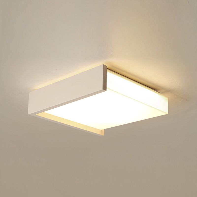 Square Modern Flush Mounted Ceiling Lights LED Flush Mount Lighting for Living Room