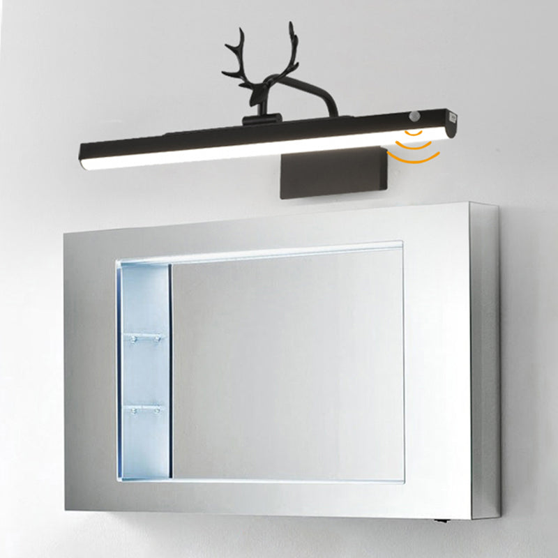 Lineaire ijdelheid verlichting moderne stijl metal 1 lichte ijdelheid sconce lichten