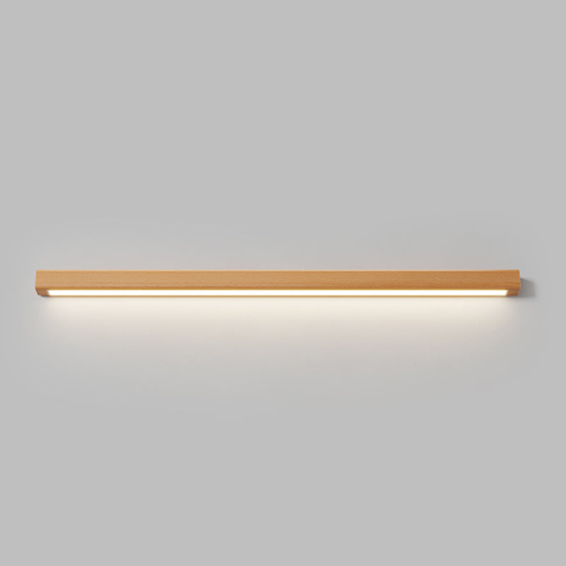 Moderne stijl lineaire ijdelheid wandlampen houten 1 lichte ijdelheid spiegelverlichting