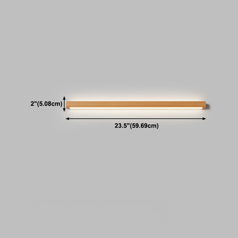 Moderne stijl lineaire ijdelheid wandlampen houten 1 lichte ijdelheid spiegelverlichting