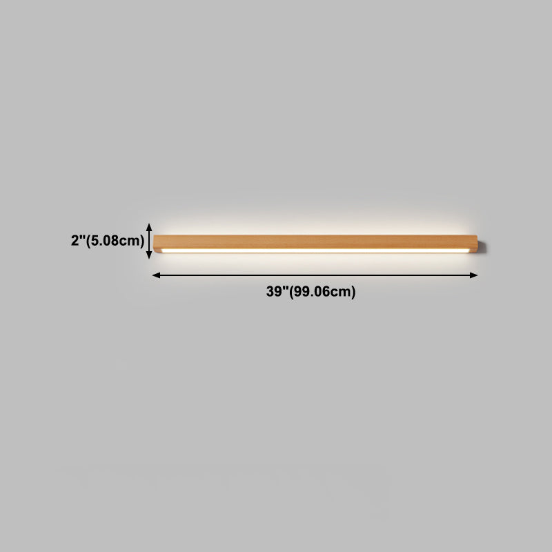 Moderne stijl lineaire ijdelheid wandlampen houten 1 lichte ijdelheid spiegelverlichting