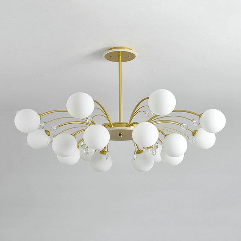 Spherical Shade Pendant Chandeliers Contemporary Glass Chandelier Lighting Fixtures