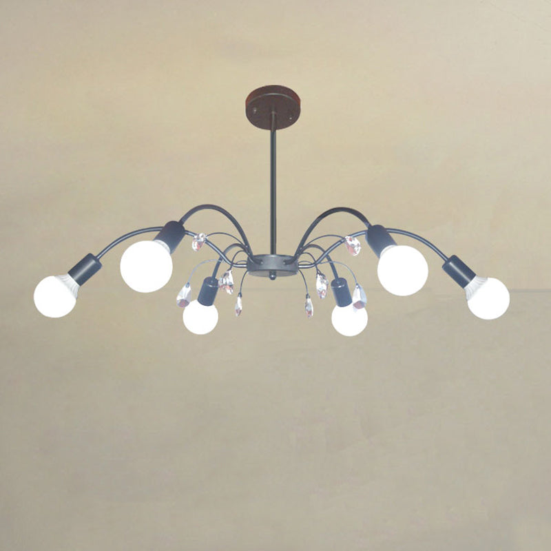 Radial Shade Chandelier Lights Contemporary Metal Chandelier Lighting