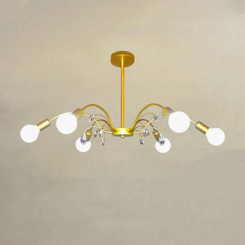 Radial Shade Chandelier Lights Contemporary Metal Chandelier Lighting