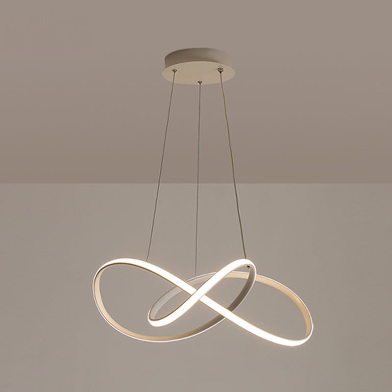 Spiral Shape Chandelier Light Contemporary Metal 1 Light Chandelier Lighting Fixture