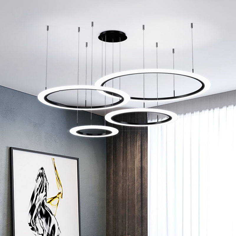 Lalmis de lustre rond moderne