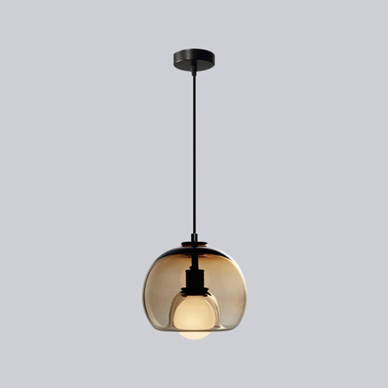 Modern Style Spherical Shape Pendant Lighting Glass Pendant Light for Bedroom