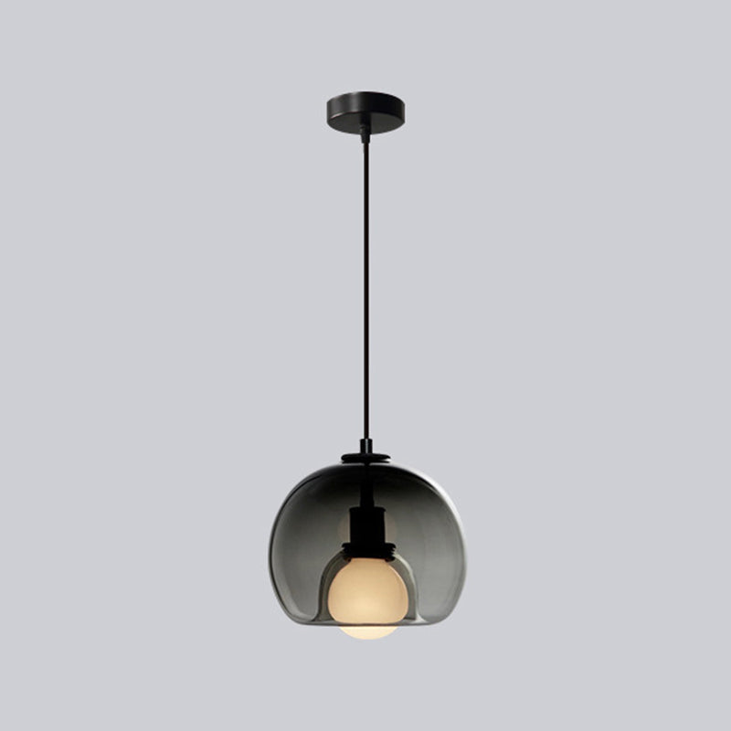 Modern Style Spherical Shape Pendant Lighting Glass Pendant Light for Bedroom