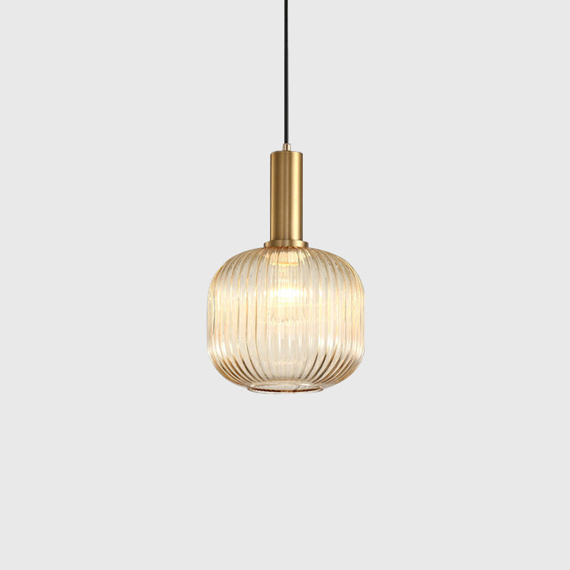 Style moderne minimaliste suspension de la nuance en verre léger éclairage