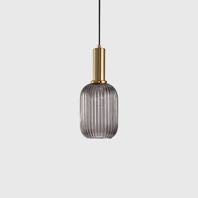 Style moderne minimaliste suspension de la nuance en verre léger éclairage