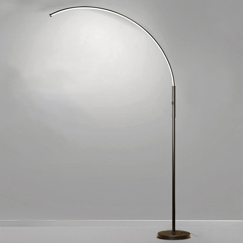 Metal Linear Forme Floor Light Modern Style 1 Light Floor Lighttures