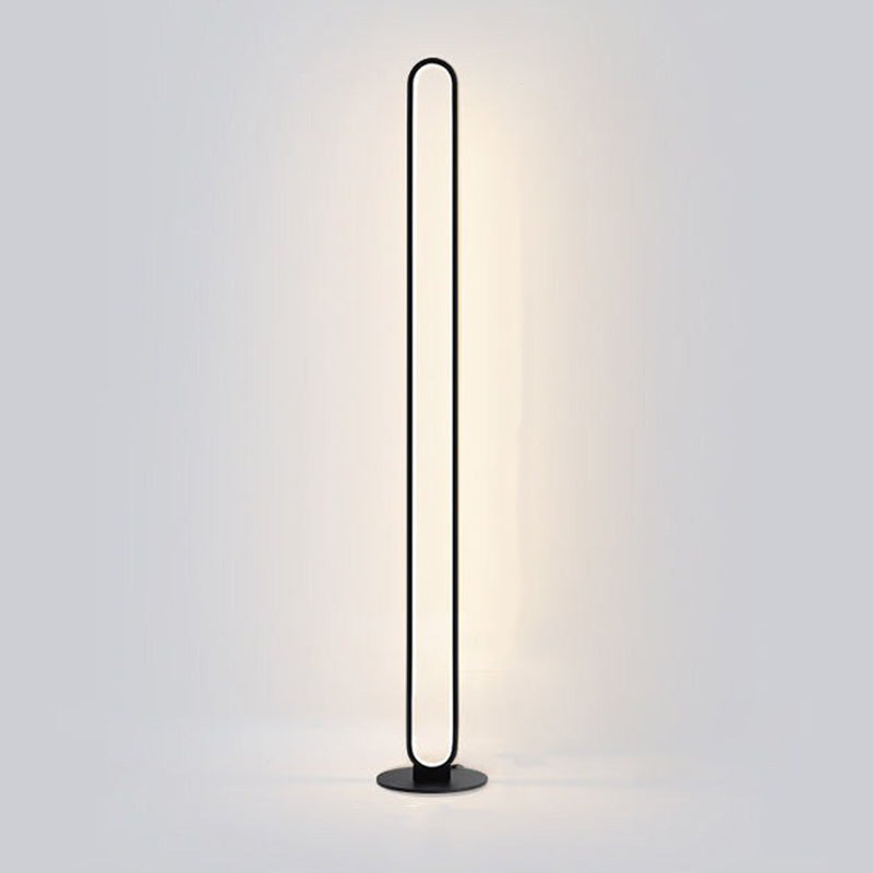 Modern Style Metal Floor Lamp Linear LED Floor Light for Bedroom