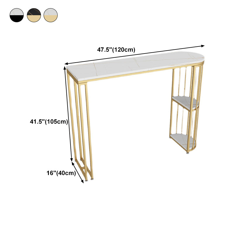 Stone Bar Dining Table Modern Bar Dining Table with Trestle Base