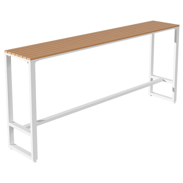 Modern Rectangle Table Dining Bar Counter Table for Kitchen with Metal Legs