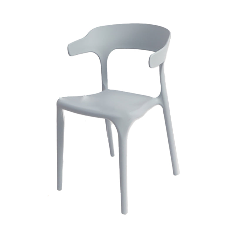 Modern Style Plastic Side Chair Open Back Dining Side Chair 17"x18"x30"