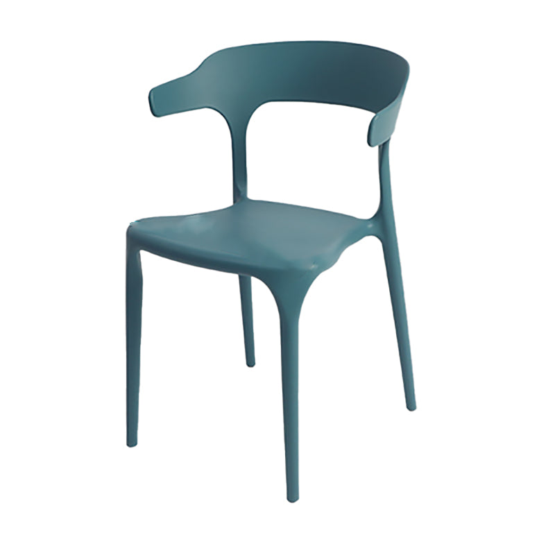 Modern Style Plastic Side Chair Open Back Dining Side Chair 17"x18"x30"