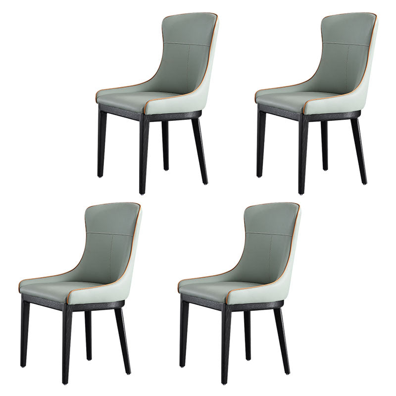 Modern Style Wood Parsons Chair Upholstered Dining Side Chair with