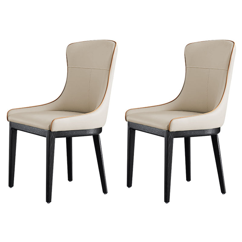 Modern Style Wood Parsons Chair Upholstered Dining Side Chair with