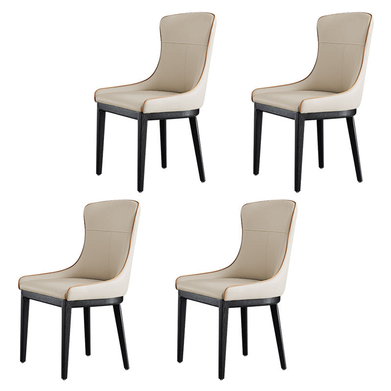 Modern Style Wood Parsons Chair Upholstered Dining Side Chair with