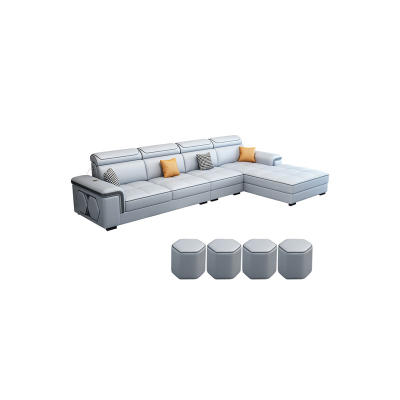 MODERNE 70 "D L-Shape Sectional Faceging Sofa avec chaise réversible pour le salon