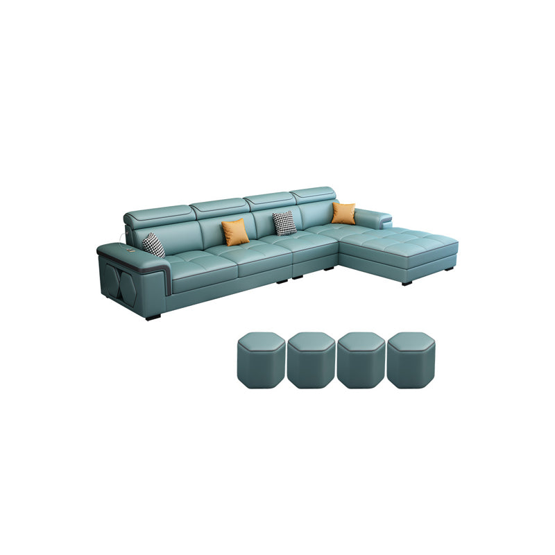 MODERNE 70 "D L-Shape Sectional Faceging Sofa avec chaise réversible pour le salon