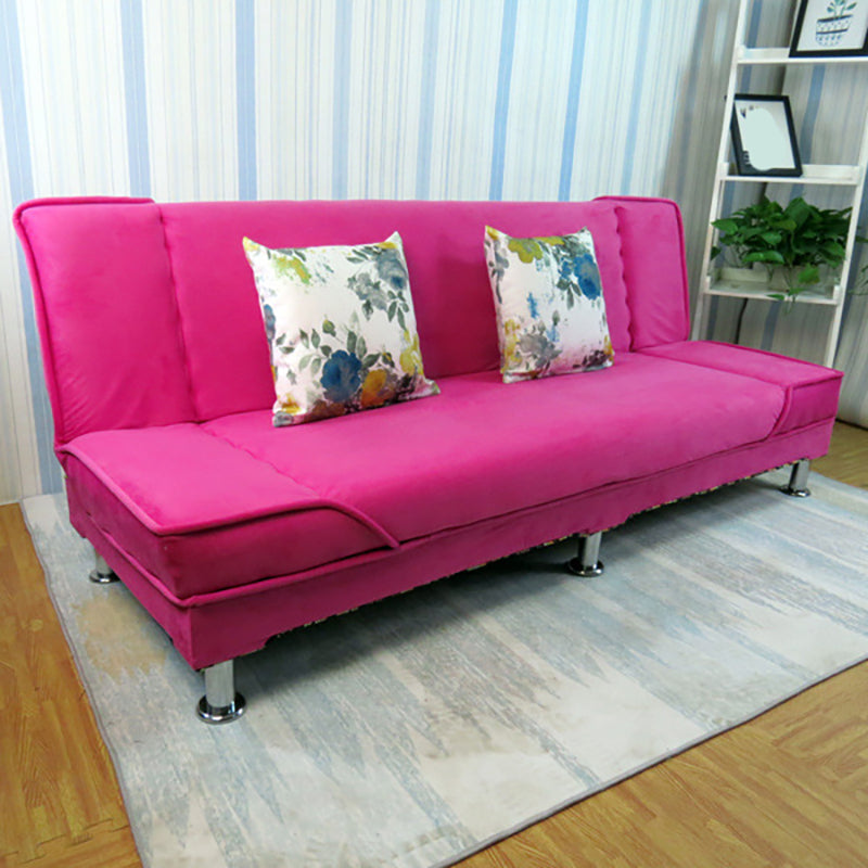 Wäsche Cabrio Sleeper Sofa genähte Kissen Rückenloses armloses Sofa