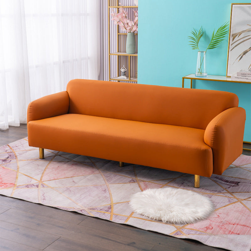 Gepolsterte Rückenlehne Schwamm gepolsterte Polster orange/orange/rauchig grau/off-weißes Sofa