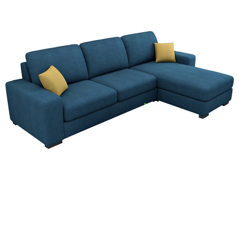 Square Arm 3-Seater Pillowed Back Cushions Sectionals with Chaise