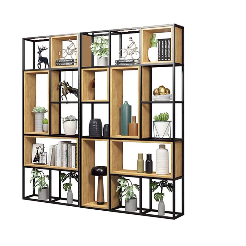 9.84 "W Bookcase Style Industrial Back Bookcase for Home Study Room Office