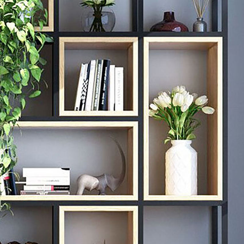 9.84"W Bookcase Industrial Style Open Back Bookcase for Home  Study Room Office