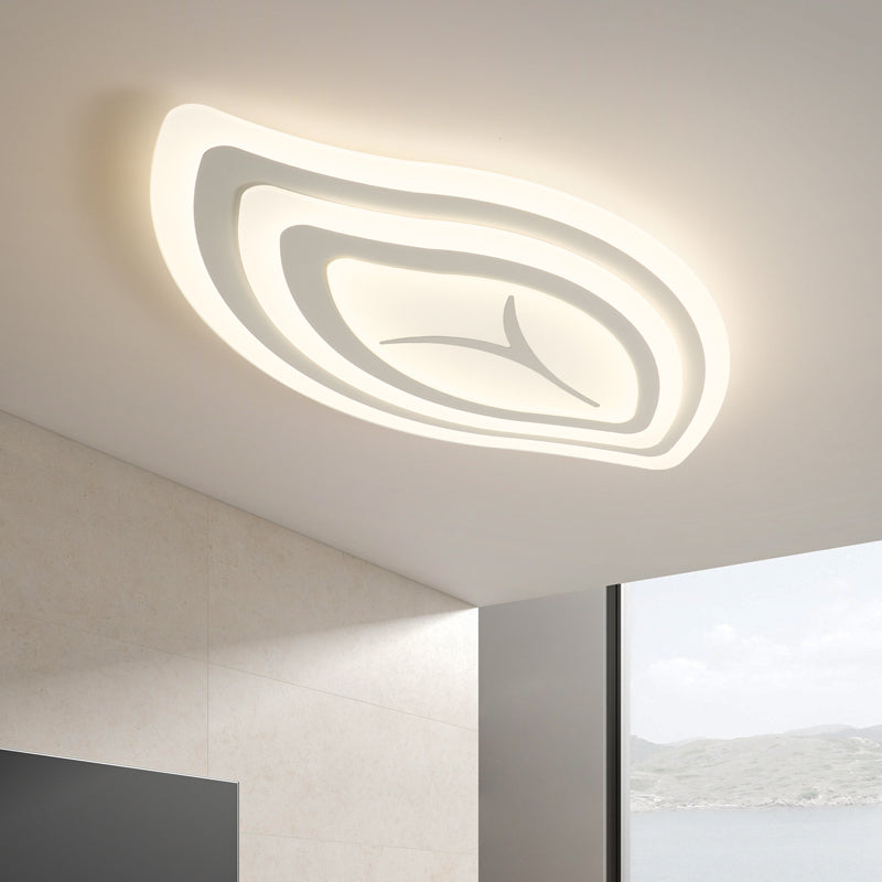 Illuminazione del soffitto a foglia bianca a LED a LED a LED NAFE MONTICOLA