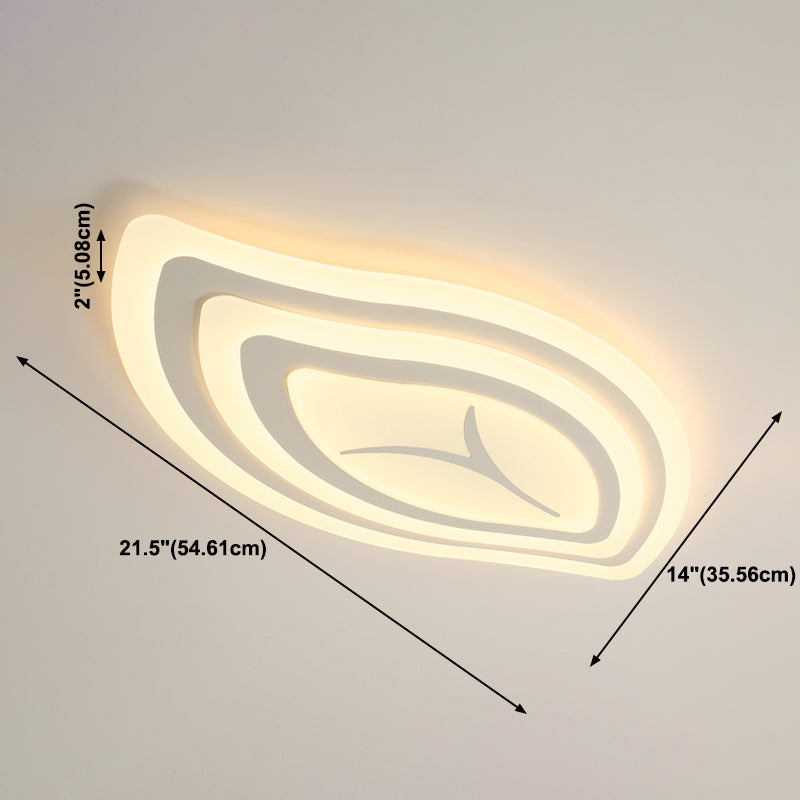 LED-Acrylendedecke der weißen Blatt Deckenbeleuchtung Nordic-Stil