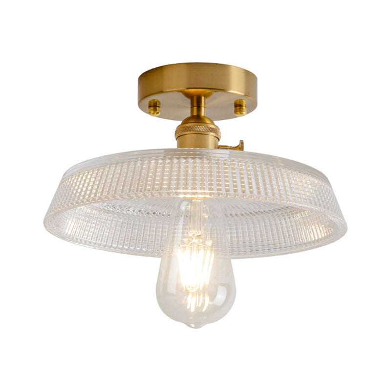 Moderner Stil Geometrischer Flush Mount Lampe Glas 1-Licht-Flush-Leuchten