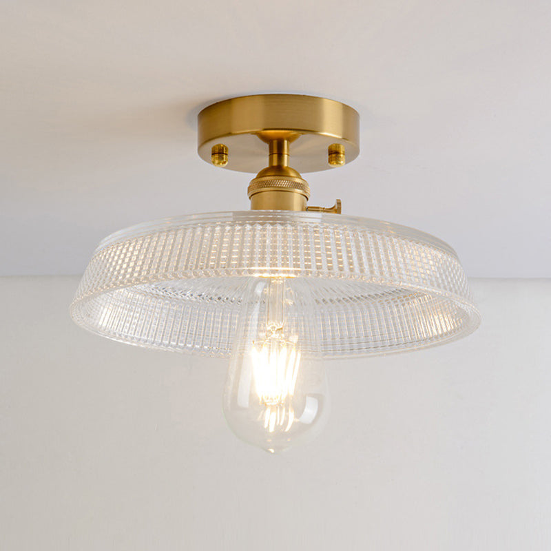 Moderner Stil Geometrischer Flush Mount Lampe Glas 1-Licht-Flush-Leuchten