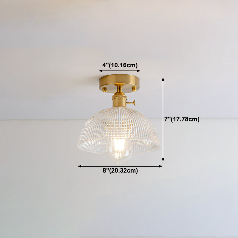 Moderner Stil Geometrischer Flush Mount Lampe Glas 1-Licht-Flush-Leuchten