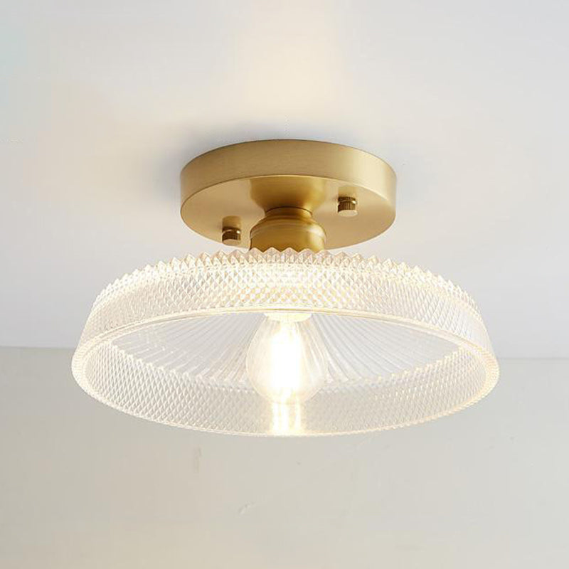 Stile moderno a filo geometrico vetro leggero a filo a filo a 1 luce