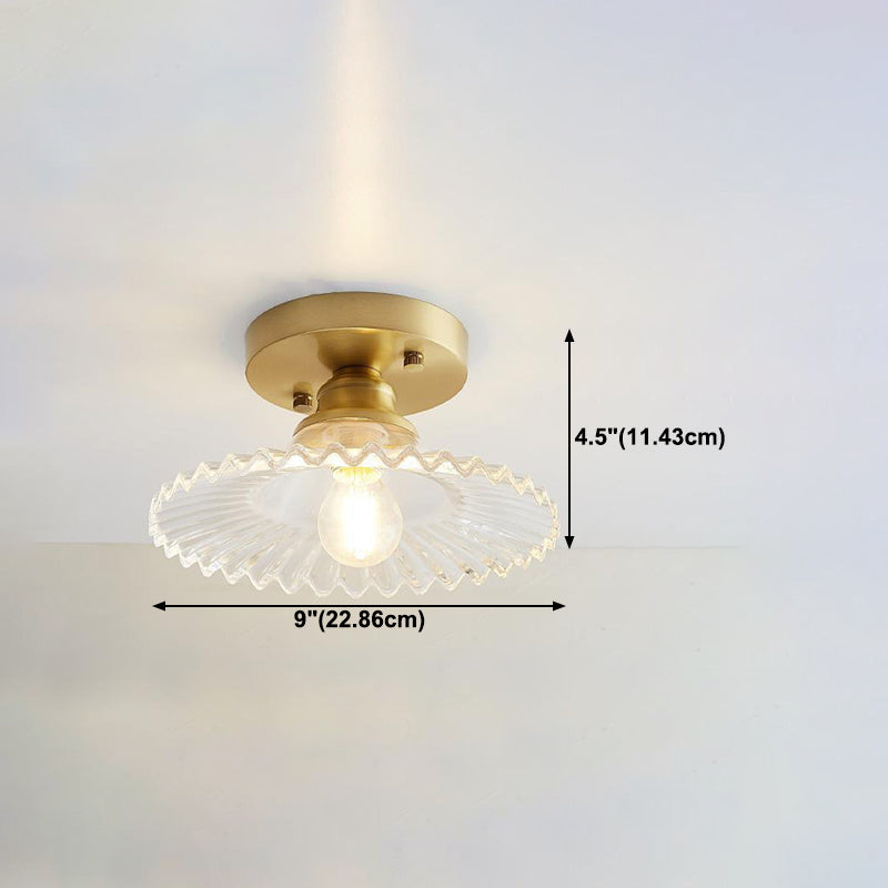 Stile moderno a filo geometrico vetro leggero a filo a filo a 1 luce