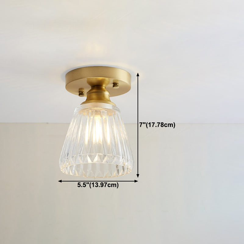 Stile moderno a filo geometrico vetro leggero a filo a filo a 1 luce