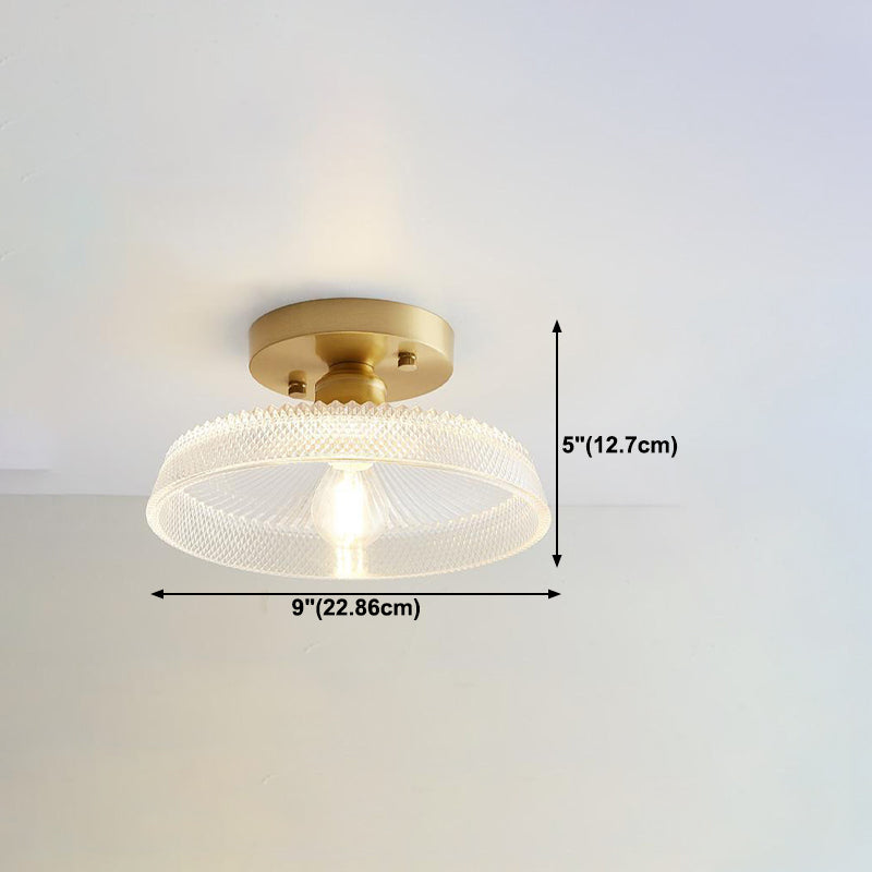 Stile moderno a filo geometrico vetro leggero a filo a filo a 1 luce