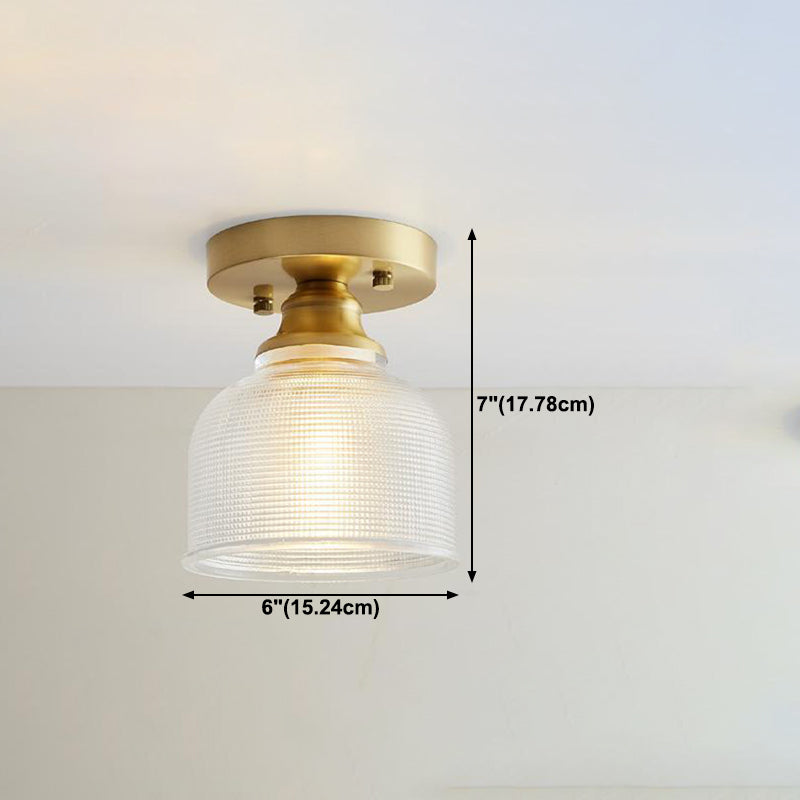 Estilo moderno de montura geométrica de vidrio claro de 1 luces de luz de 1 luces