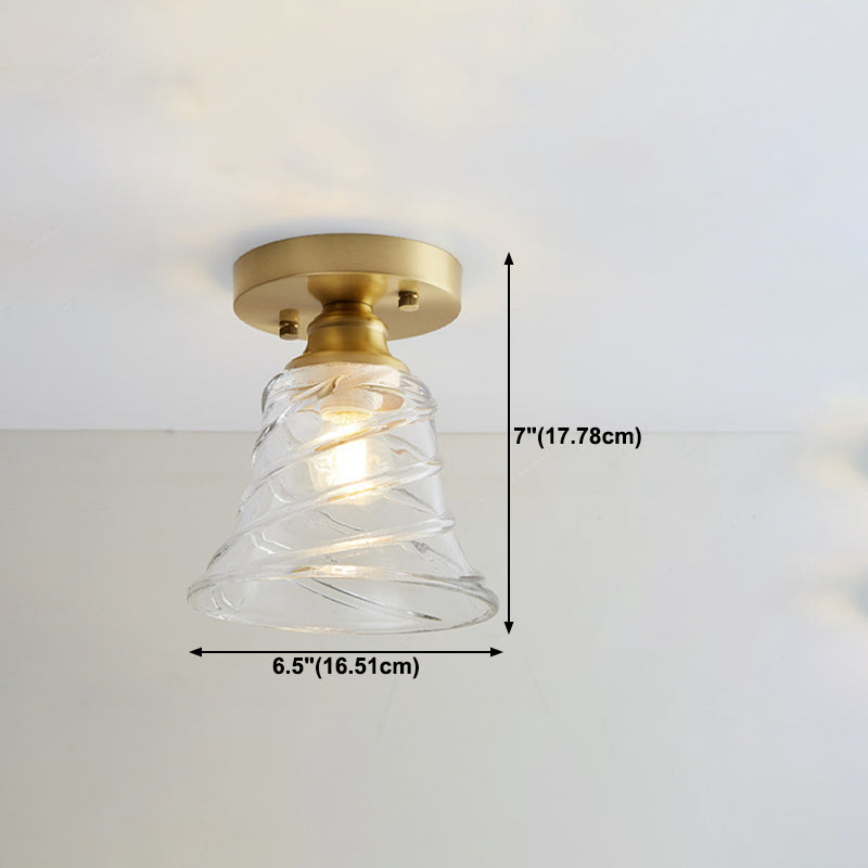 Stile moderno a filo geometrico vetro leggero a filo a filo a 1 luce