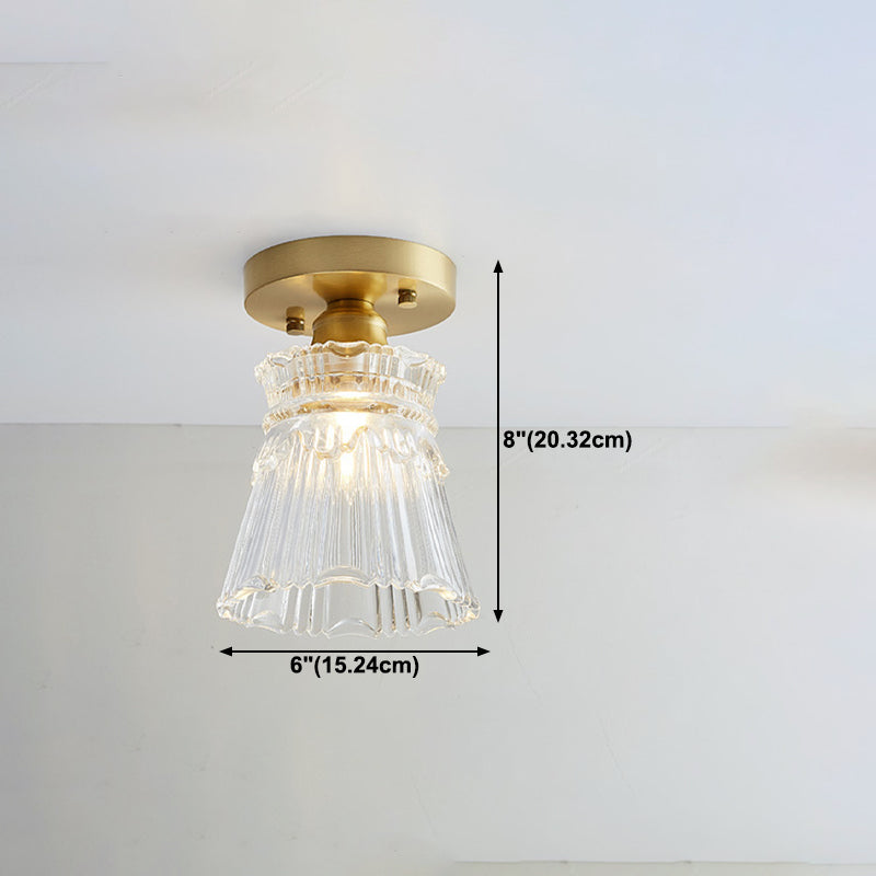 Stile moderno a filo geometrico vetro leggero a filo a filo a 1 luce