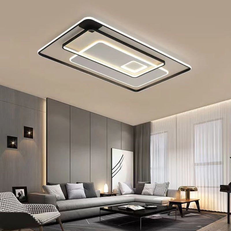 Modern Style Geometric Flush Mount Light Metal 3-Light Flush Ceiling Lights