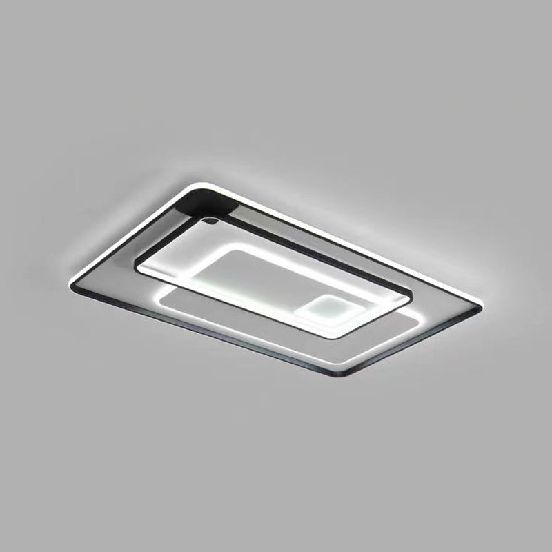 Modern Style Geometric Flush Mount Light Metal 3-Light Flush Ceiling Lights