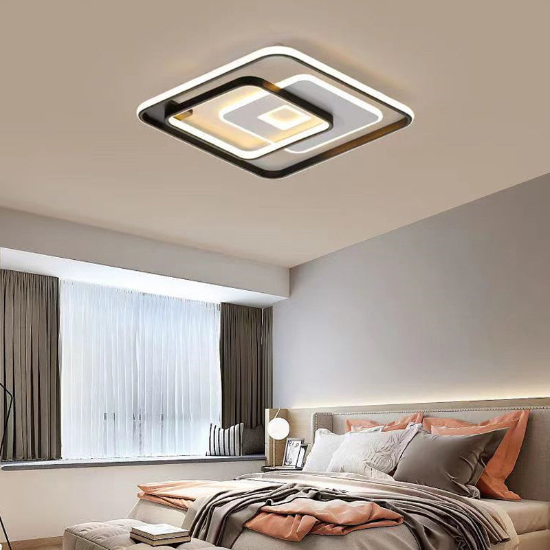 Modern Style Geometric Flush Mount Light Metal 3-Light Flush Ceiling Lights